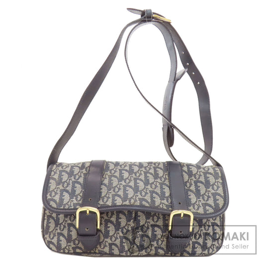 CHRISTIAN DIOR Trotter pattern Shoulder Bag Canvas Ladies [Used]