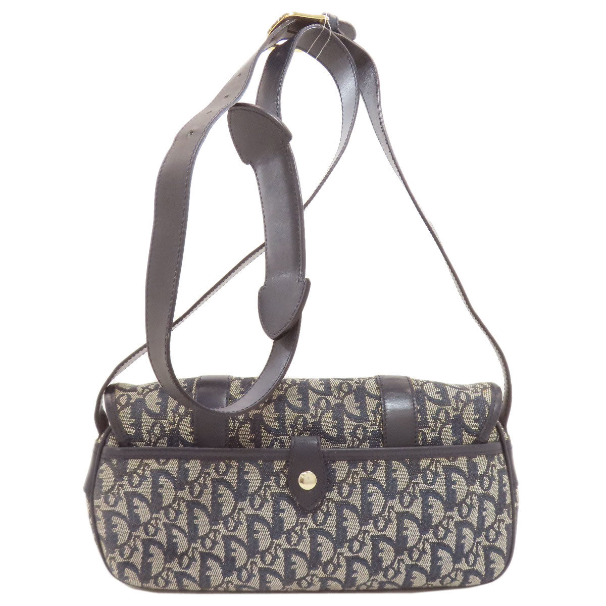 CHRISTIAN DIOR Trotter pattern Shoulder Bag Canvas Ladies [Used]