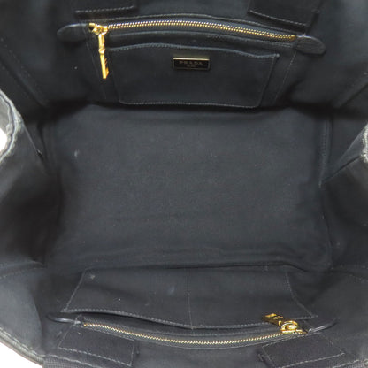 PRADA Canapa Handbag Canvas Ladies [Used]