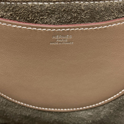 HERMES In the Loop 23 Etoupe SilverHardware Handbag Taurillon Clemence Ladies [Used]