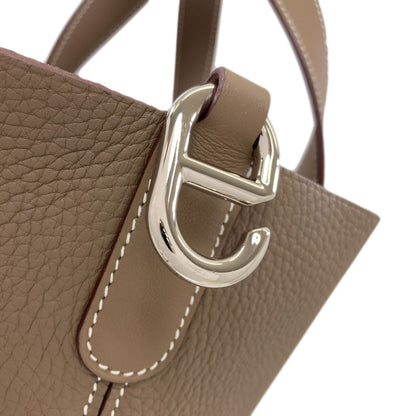 HERMES In the Loop 23 Etoupe SilverHardware Handbag Taurillon Clemence Ladies [Used]