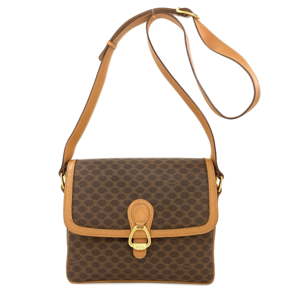 CELINE Macadam pattern Shoulder Bag PVC Ladies [Used]