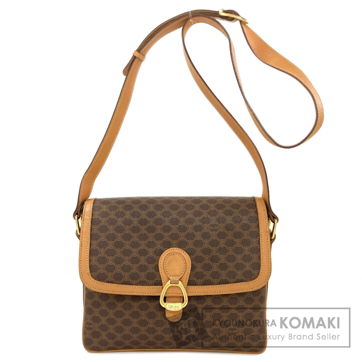 CELINE Macadam pattern Shoulder Bag PVC Ladies [Used]