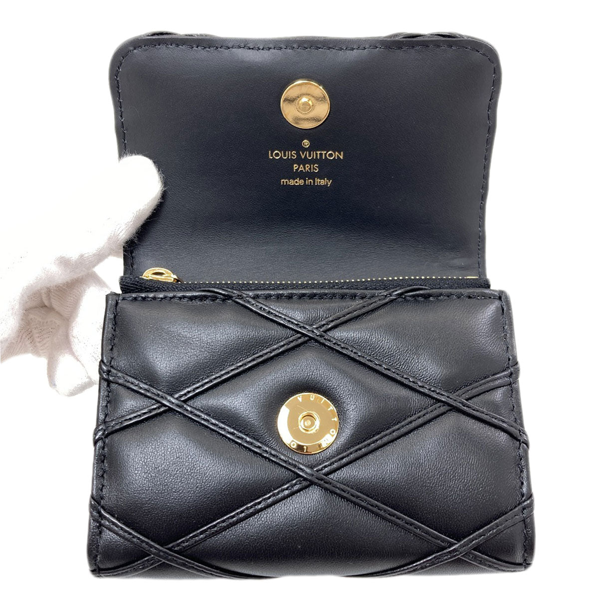 LOUIS VUITTON M83078 Rosalie GO-14 coin purse Leather Ladies [Used]