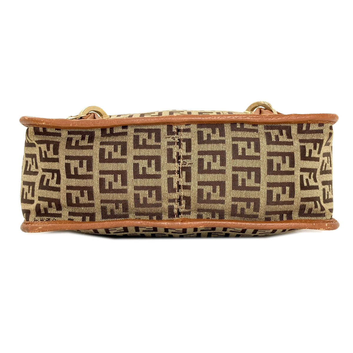 FENDI Long Shoulder Zucca Pattern Shoulder Bag Canvas Ladies [Used]