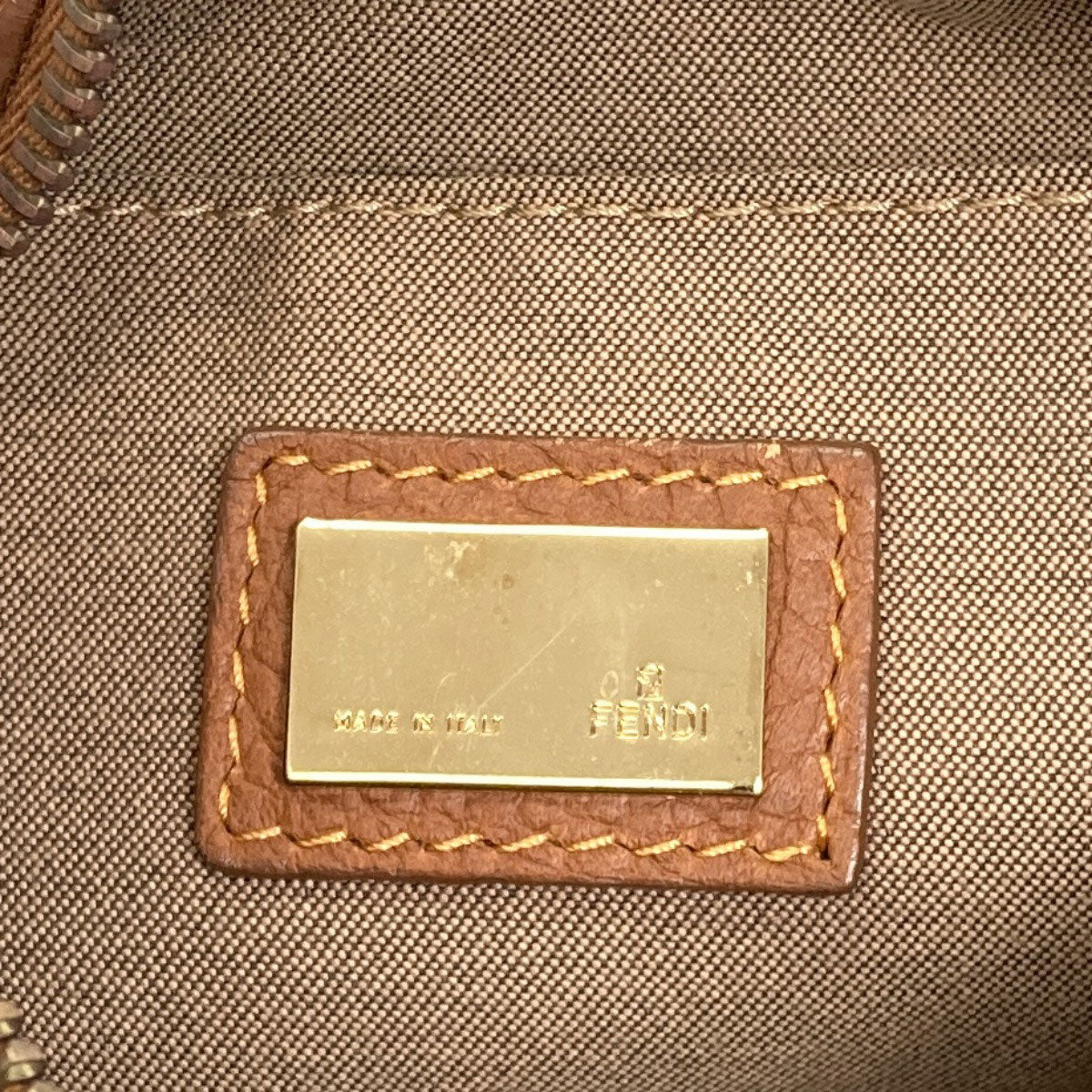 FENDI Long Shoulder Zucca Pattern Shoulder Bag Canvas Ladies [Used]