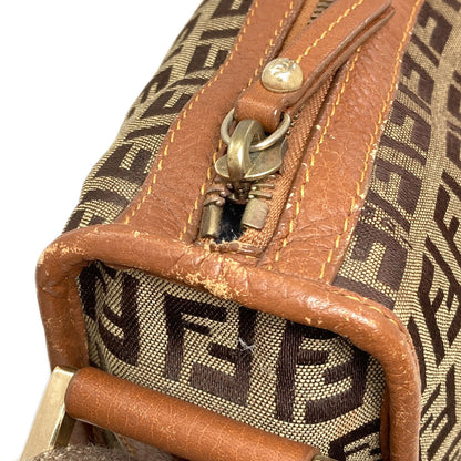 FENDI Long Shoulder Zucca Pattern Shoulder Bag Canvas Ladies [Used]