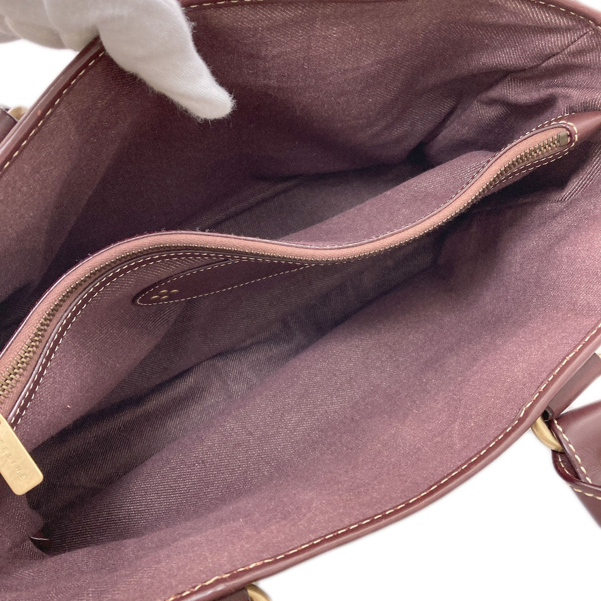 CELINE Boogie bag macadam pattern Handbag Canvas Ladies [Used]