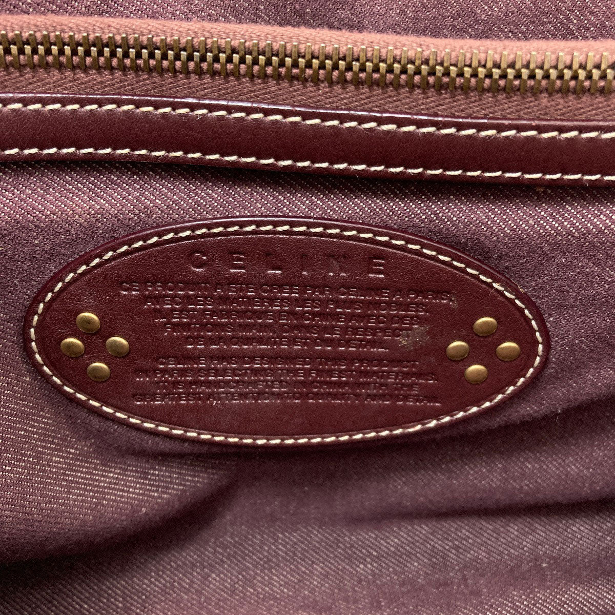 CELINE Boogie bag macadam pattern Handbag Canvas Ladies [Used]