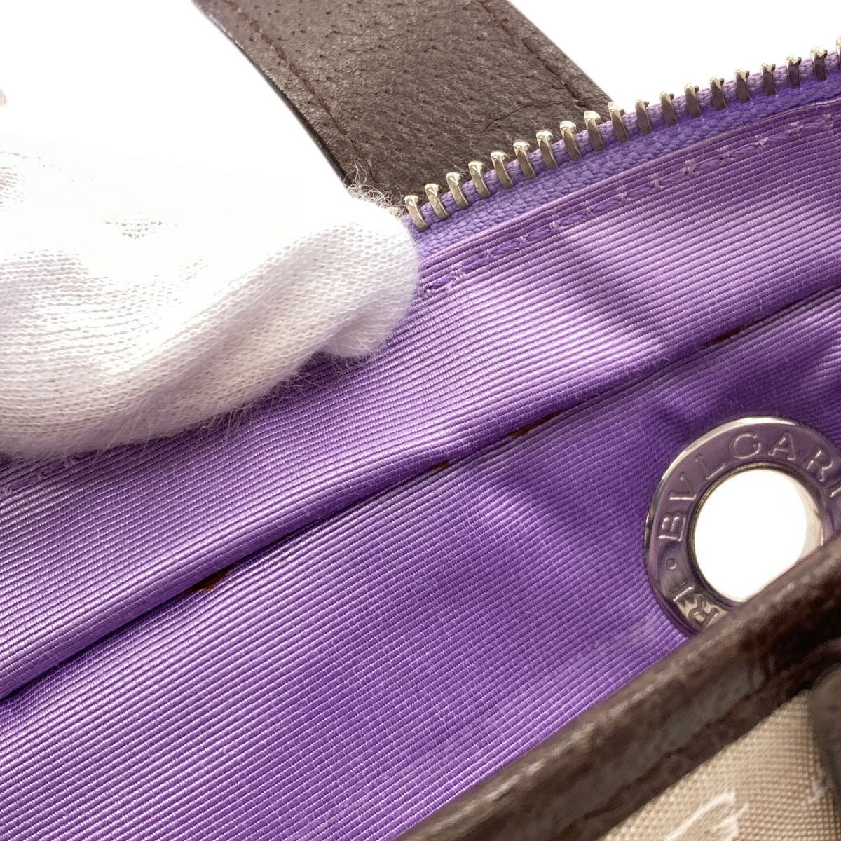 BVLGARI Logo mania Handbag Canvas Ladies [Used]