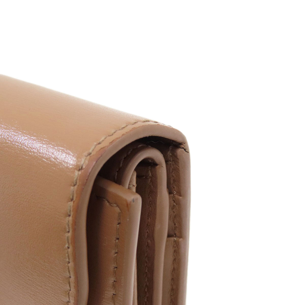 CELINE Small flap wallet Triomphe Tri-fold wallet (with Coin Pocket) Leather Ladies [Used]