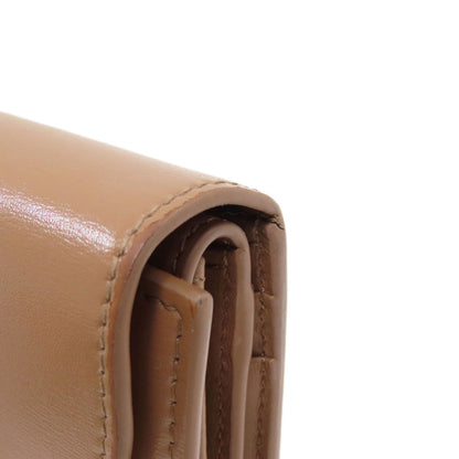 CELINE Small flap wallet Triomphe Tri-fold wallet (with Coin Pocket) Leather Ladies [Used]