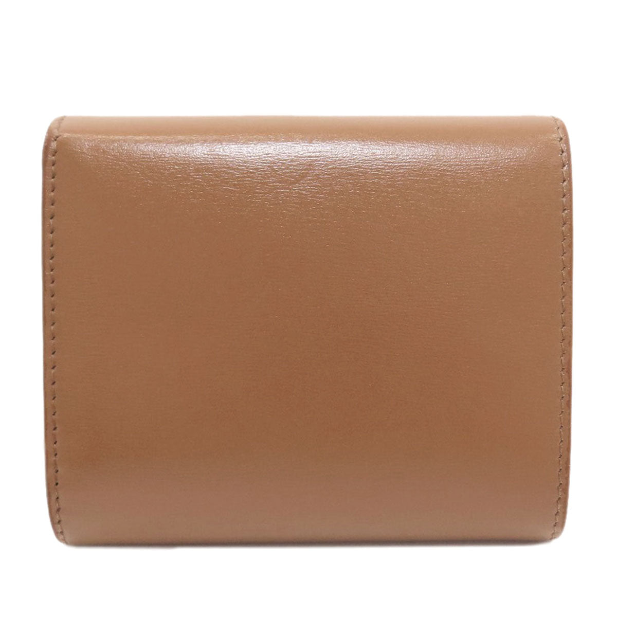 CELINE Small flap wallet Triomphe Tri-fold wallet (with Coin Pocket) Leather Ladies [Used]