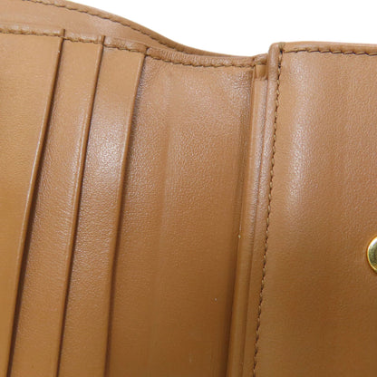 CELINE Small flap wallet Triomphe Tri-fold wallet (with Coin Pocket) Leather Ladies [Used]