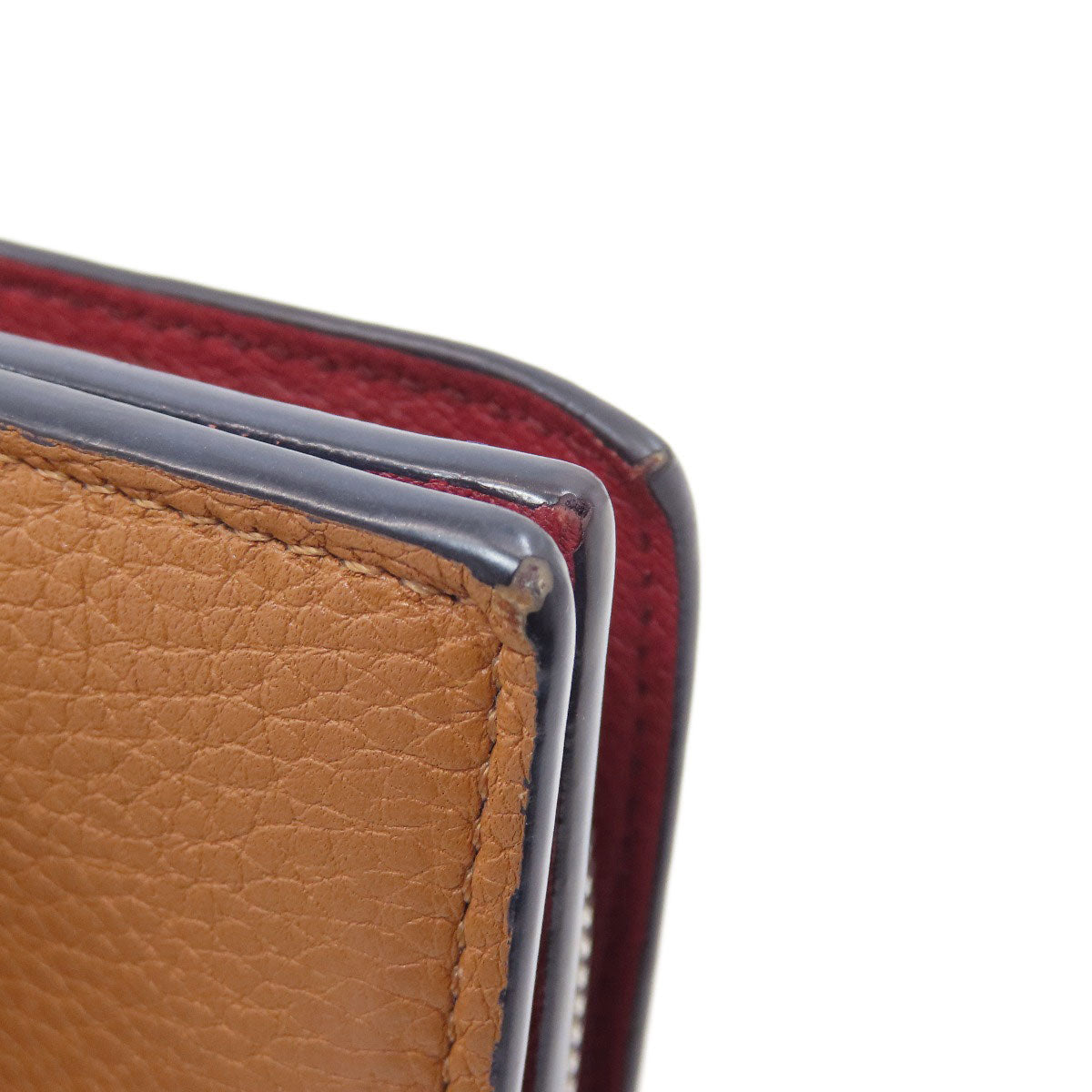 LOEWE anagram Bifold Wallet with Coin Pocket Leather Ladies [Used]