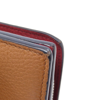 LOEWE anagram Bifold Wallet with Coin Pocket Leather Ladies [Used]