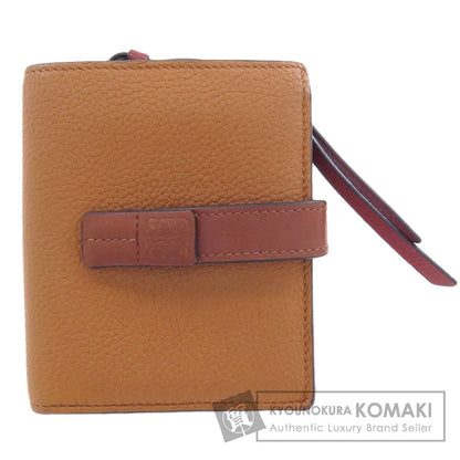 LOEWE anagram Bifold Wallet with Coin Pocket Leather Ladies [Used]
