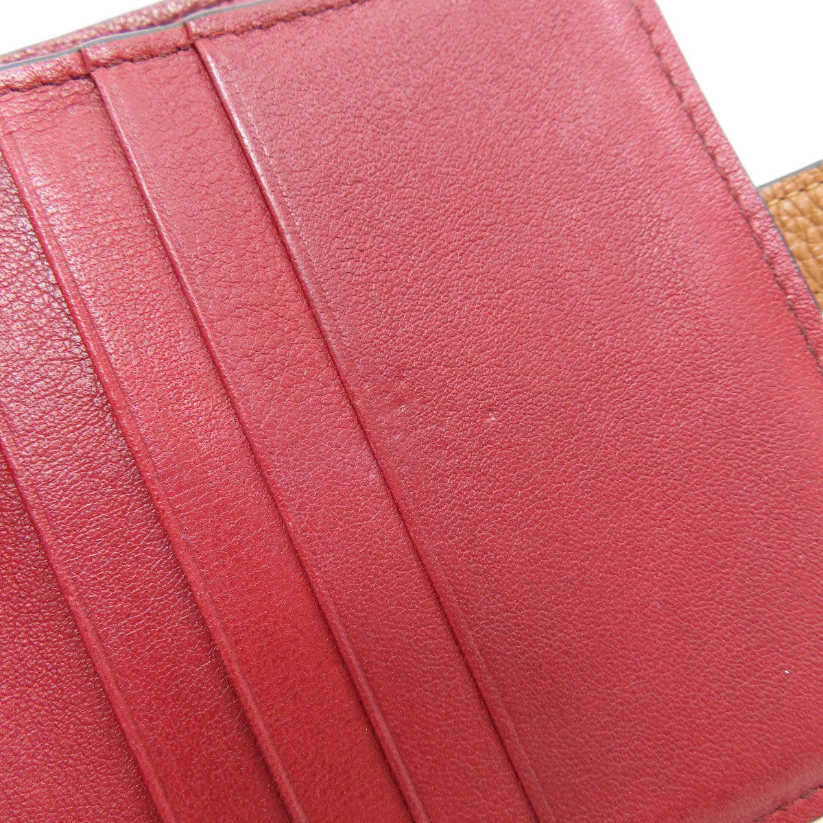 LOEWE anagram Bifold Wallet with Coin Pocket Leather Ladies [Used]