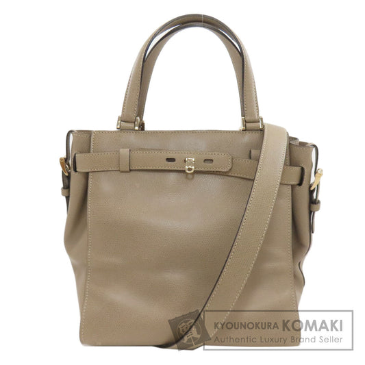 Valextra B-Cube 2WAY Handbag Calf Ladies [Used]