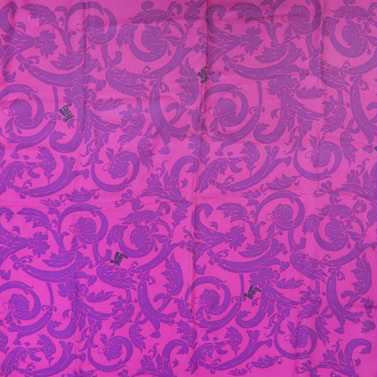 LOEWE logo Scarf Silk Ladies [Used]