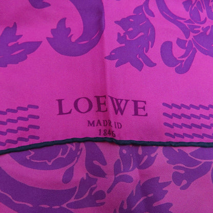 LOEWE logo Scarf Silk Ladies [Used]