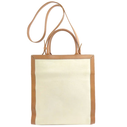 CELINE Vertical Cabas 2WAY Handbag Canvas Ladies [Used]