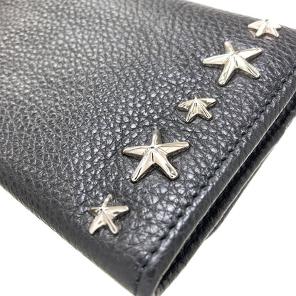 Jimmy Choo Star motif Long wallet (with coin pocket) Leather Ladies [Used]