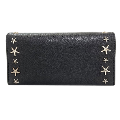 Jimmy Choo Star motif Long wallet (with coin pocket) Leather Ladies [Used]