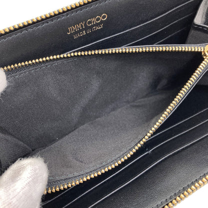 Jimmy Choo Pippa Long wallet (with coin pocket) Leather Ladies [Used]