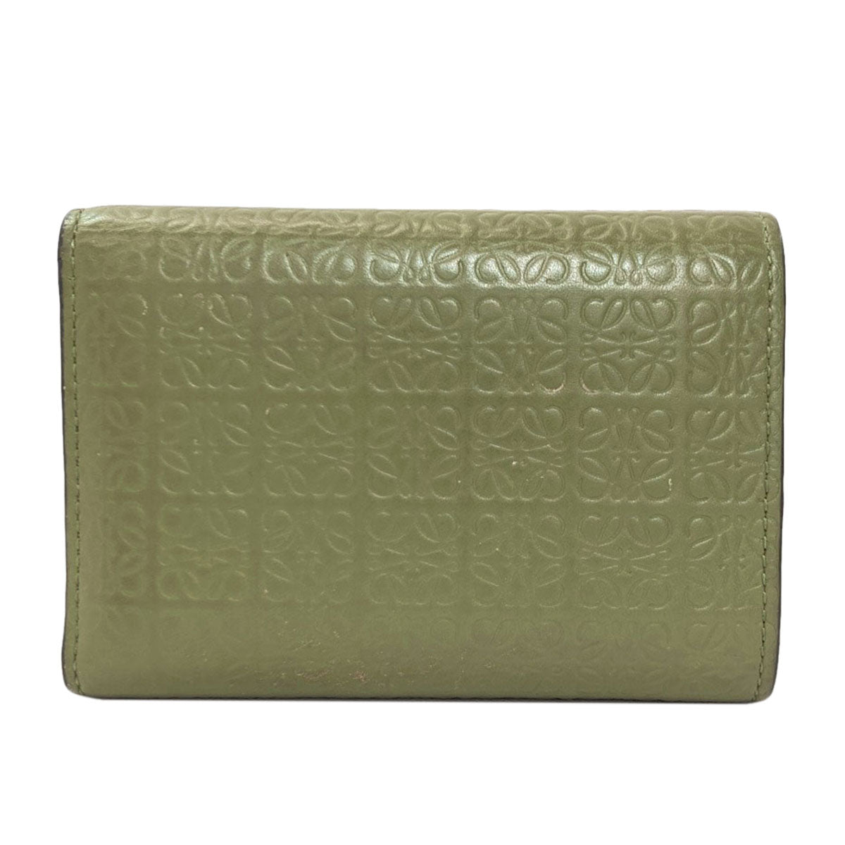 LOEWE Repeat Trifold Wallet Tri-fold wallet (with Coin Pocket) Calf Ladies [Used]