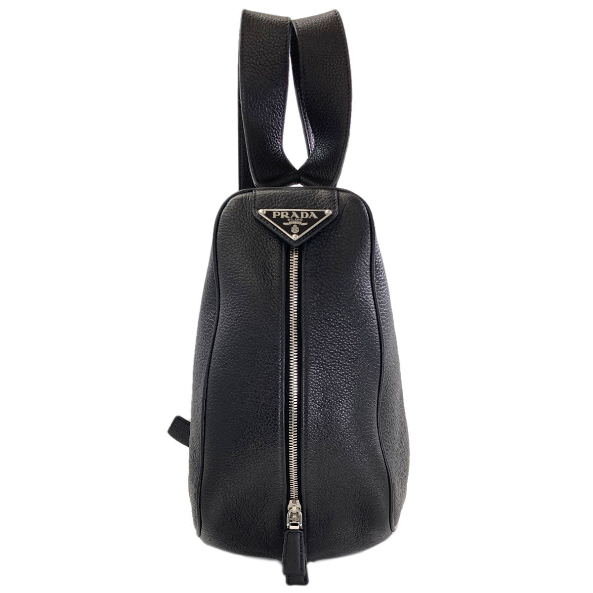 PRADA 2VZ099 Triangle Backpack Â· Daypack Leather Ladies [Used]