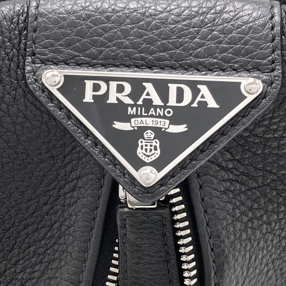 PRADA 2VZ099 Triangle Backpack Â· Daypack Leather Ladies [Used]