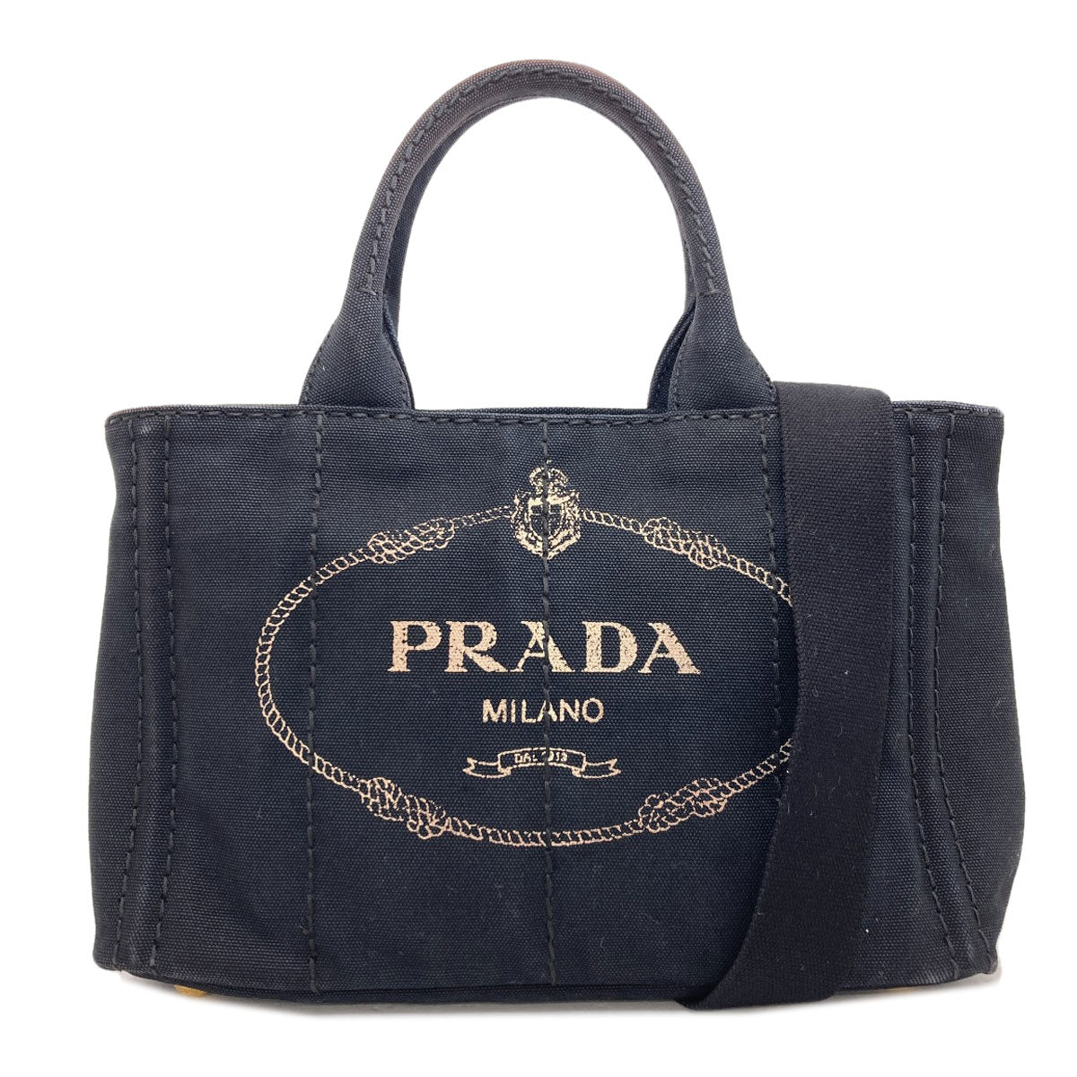 PRADA Canapa mini 2 WAY Handbag Canvas Ladies [Used]