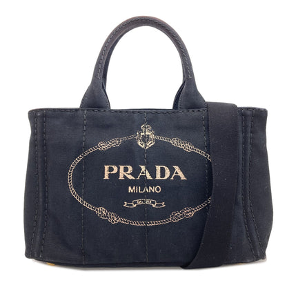 PRADA Canapa mini 2 WAY Handbag Canvas Ladies [Used]