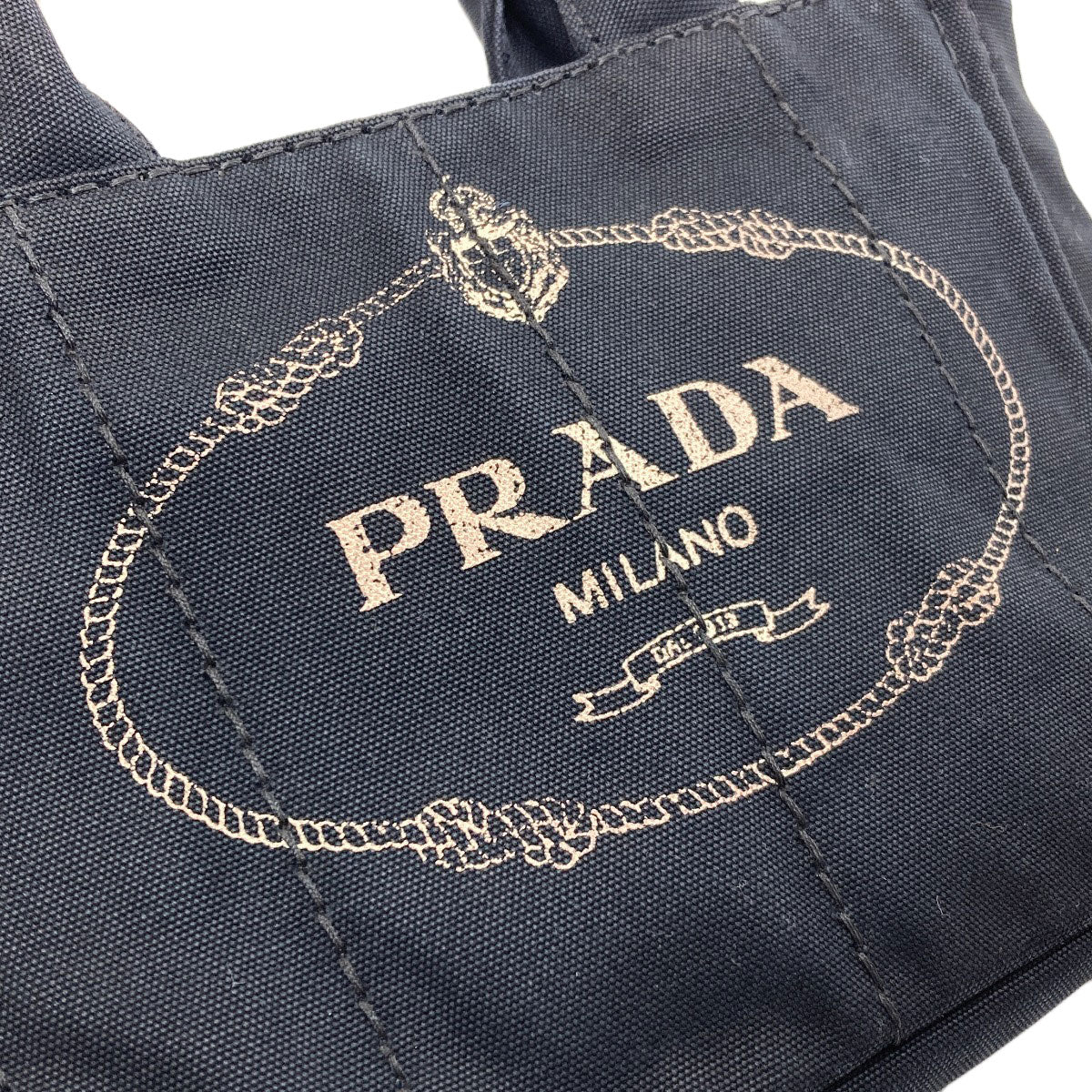 PRADA Canapa mini 2 WAY Handbag Canvas Ladies [Used]
