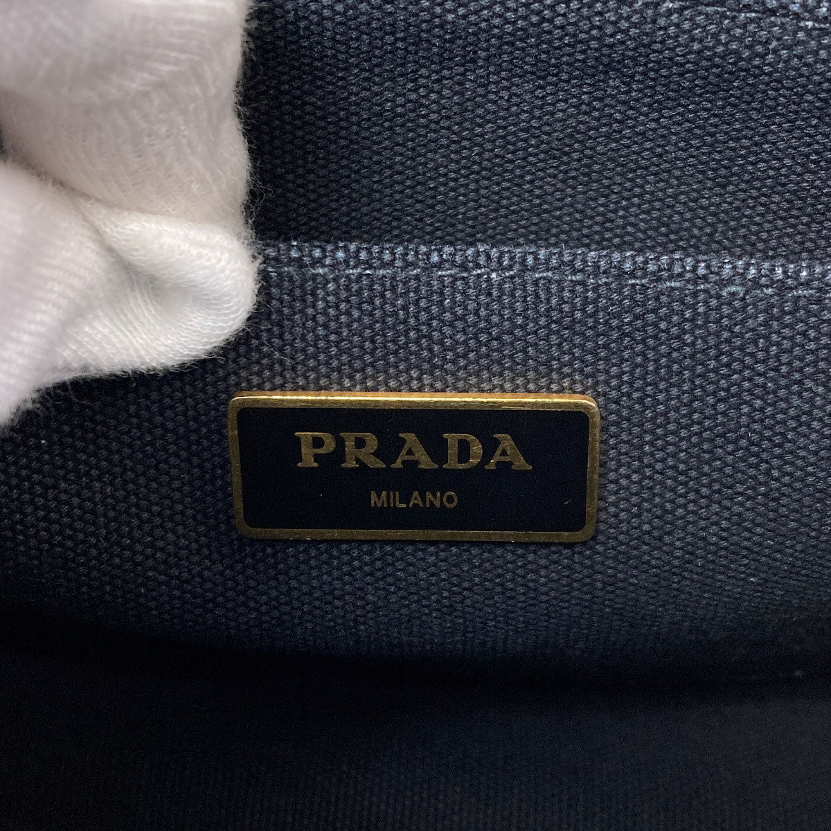 PRADA Canapa mini 2 WAY Handbag Canvas Ladies [Used]