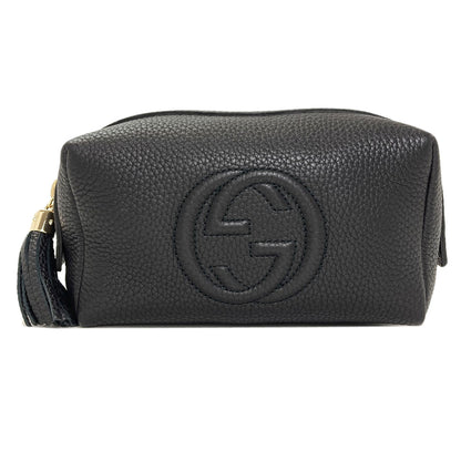 GUCCI 308636 Soho Cosmetics Pouch Leather Ladies [Used]