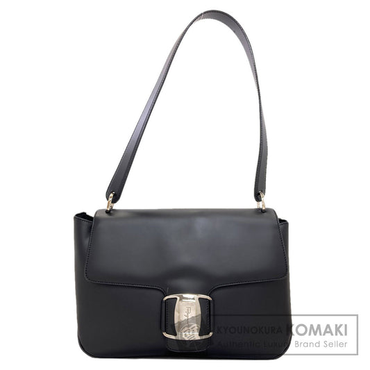 Salvatore Ferragamo logo Shoulder Bag Leather Ladies [Used]