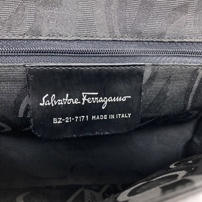 Salvatore Ferragamo logo Shoulder Bag Leather Ladies [Used]