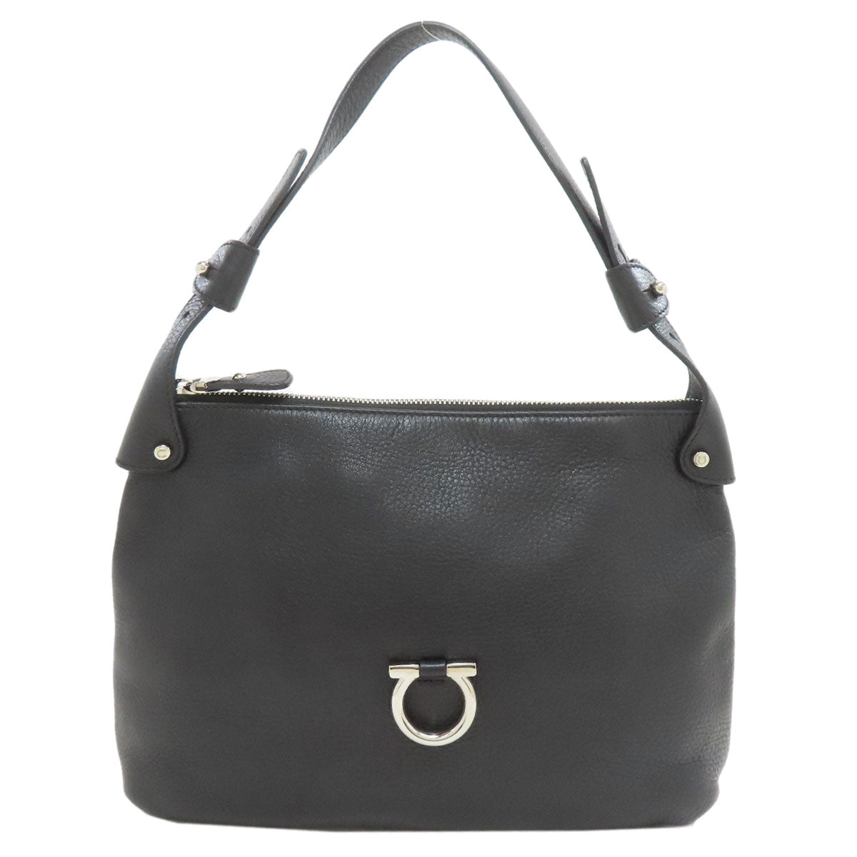 Salvatore Ferragamo one belt GanciniHardware Shoulder Bag Leather Ladies [Used]