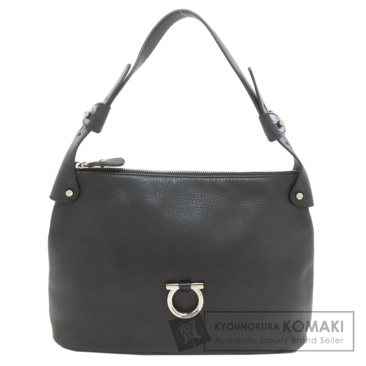 Salvatore Ferragamo one belt GanciniHardware Shoulder Bag Leather Ladies [Used]