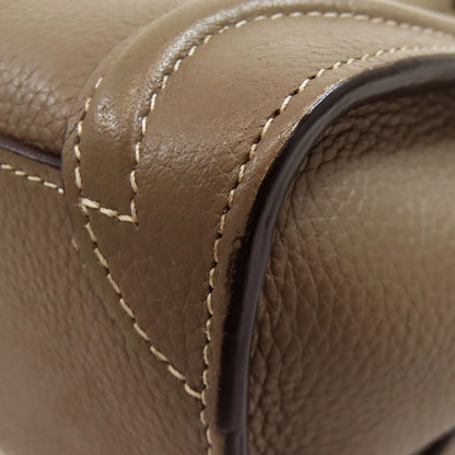 CELINE Luggage nano 2 WAY Handbag Calf Ladies [Used]
