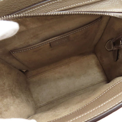 CELINE Luggage nano 2 WAY Handbag Calf Ladies [Used]