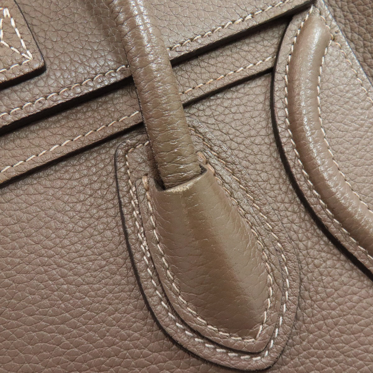 CELINE Luggage nano 2 WAY Handbag Calf Ladies [Used]