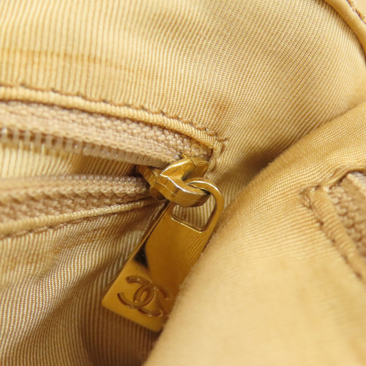CHANEL COCO Mark GoldHardware Tote Bag Calf Ladies [Used]