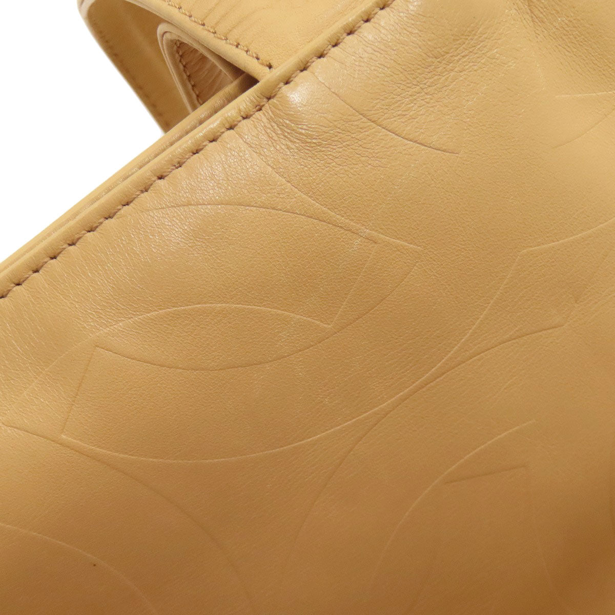 CHANEL COCO Mark GoldHardware Tote Bag Calf Ladies [Used]