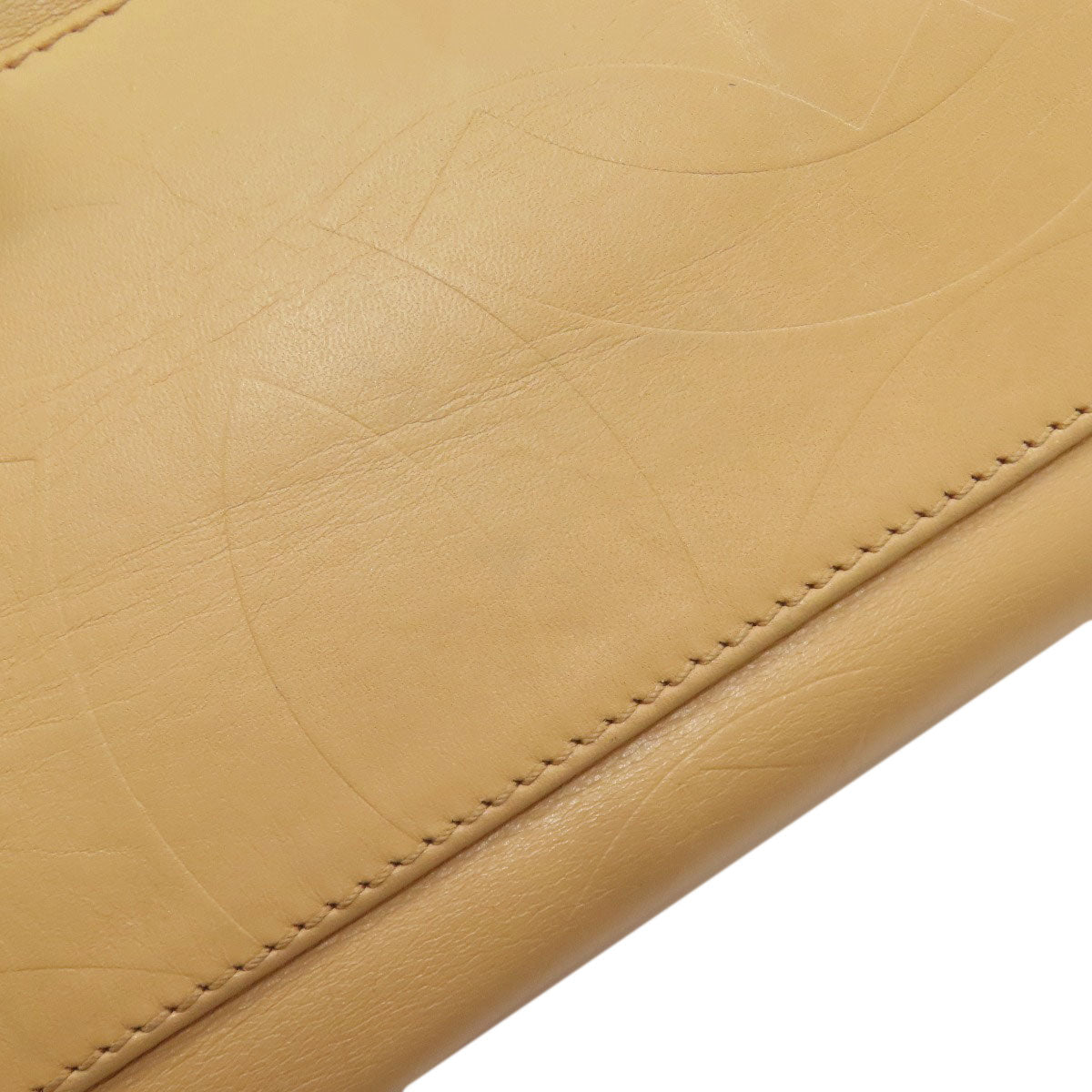 CHANEL COCO Mark GoldHardware Tote Bag Calf Ladies [Used]