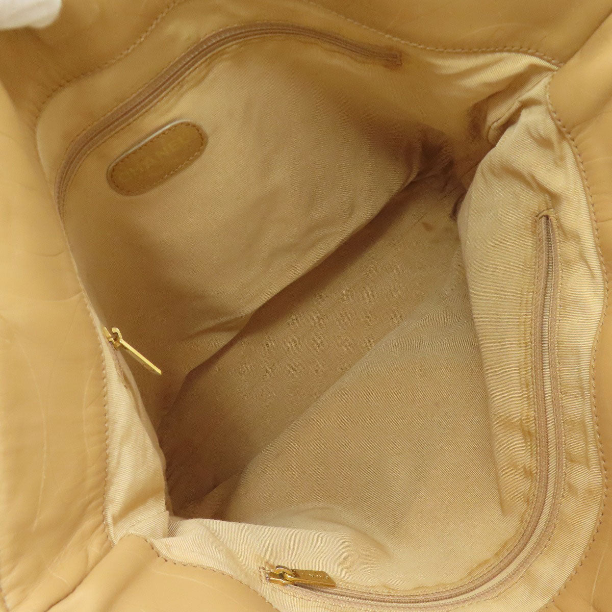 CHANEL COCO Mark GoldHardware Tote Bag Calf Ladies [Used]