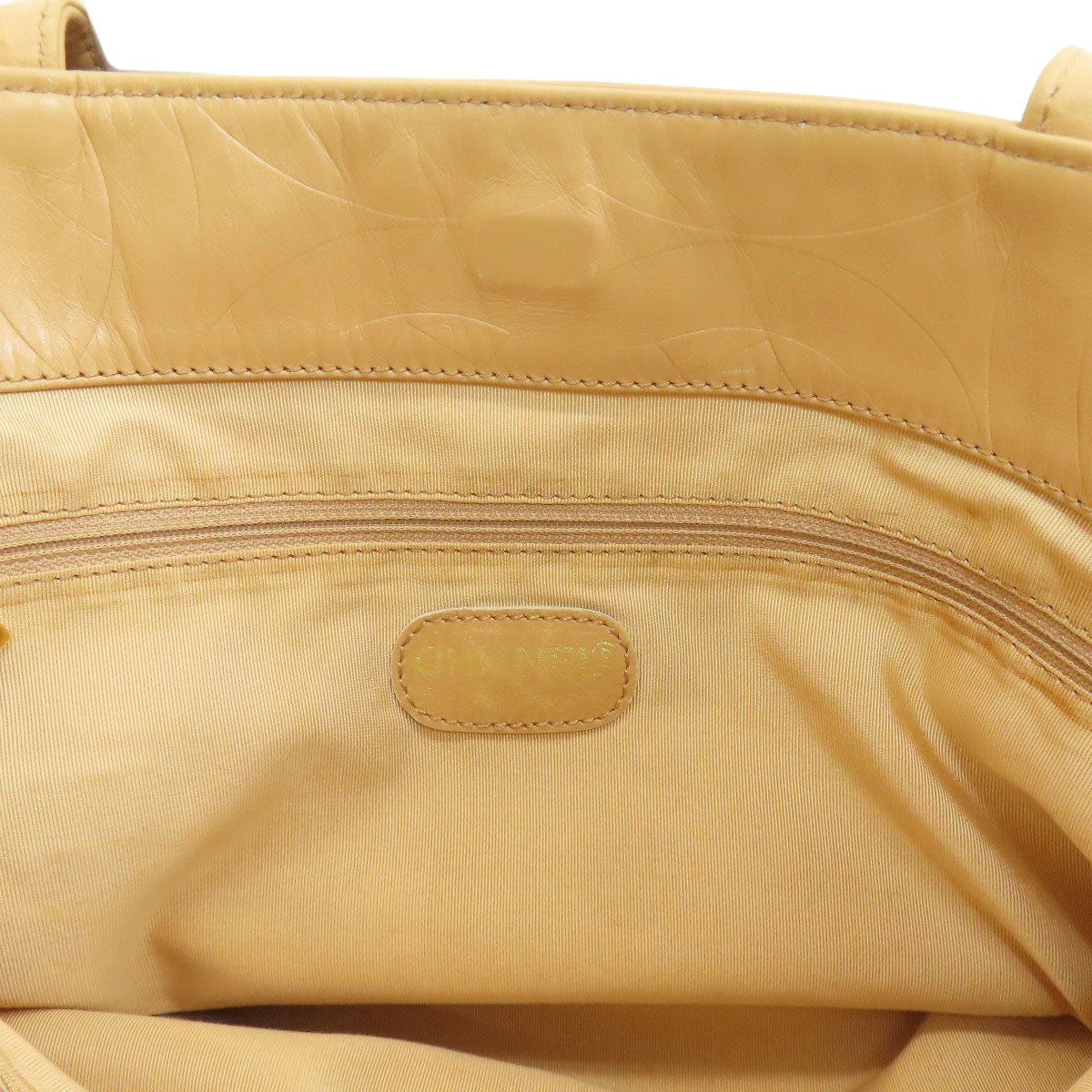 CHANEL COCO Mark GoldHardware Tote Bag Calf Ladies [Used]