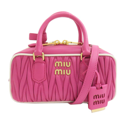 MIUMIU Arcadi Matelasse 2WAY Handbag Calf Ladies [Used]